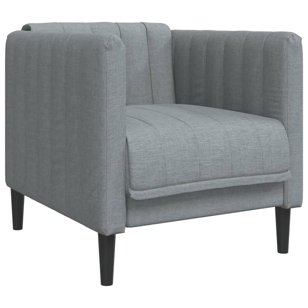 Poltrona-Divano Sedia-Poltroncina Grigio Scuro in Tessuto 313814