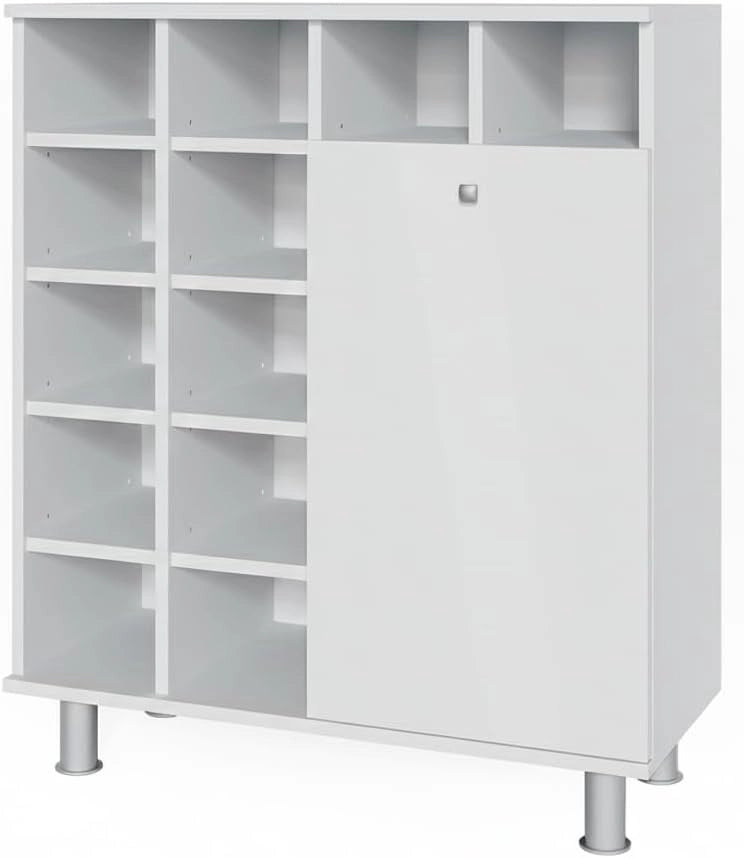 Armadietto da bagno con portabiancheria Fynn, Rovere rustico, 78.4 x 91.6 cm, con cestini per una conservazione organizzata in bagno