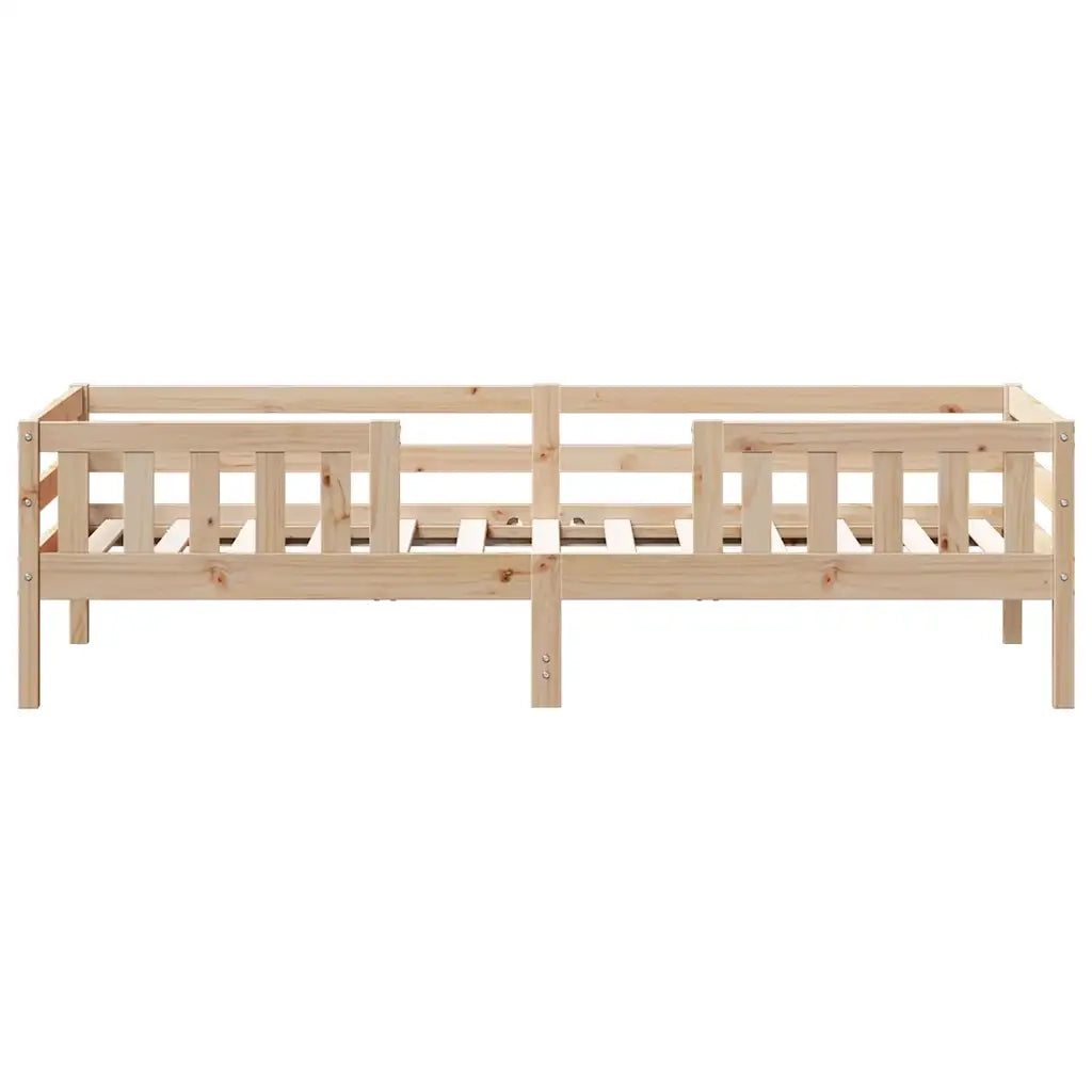 Letto senza Materasso 90x200 cm in Legno Massello di Pino