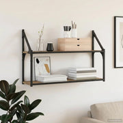 Scaffale da parete A parete Rovere artigianale 80 x 21 x 51 cm 8010899