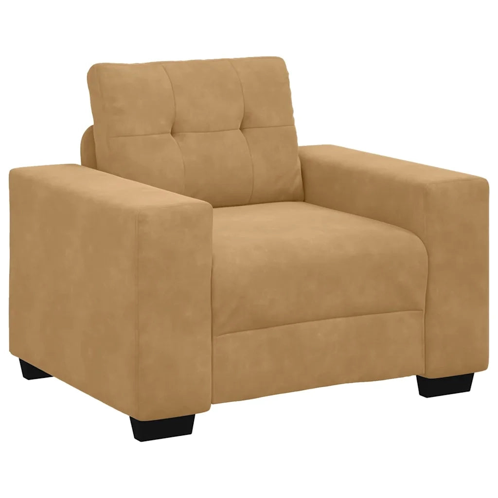 Set di divani 3 pcs Marrone 221 x 80 x 80 cm Velluto 3324646