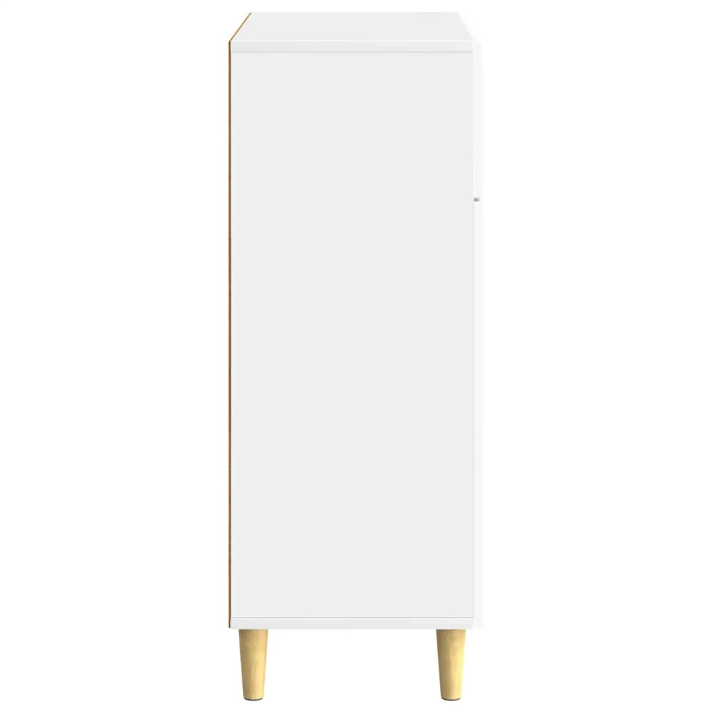 Credenza Bianco Lucido 66 x 34,5 x 90 cm Legno ingegnerizzato 894639