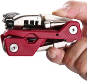 Strumento Multifunzione da 21 in 1 Portatile con Tasca di Ripiegamento - Set di Riparazione Completo con Chiave a Lama, Strumento per Catena e Chiave a Marte per Tutti i Tipi di Biciclette