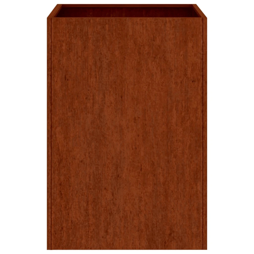 Fioriera-Vaso-Contenitore per Piante 42x38x75 cm Acciaio Corten