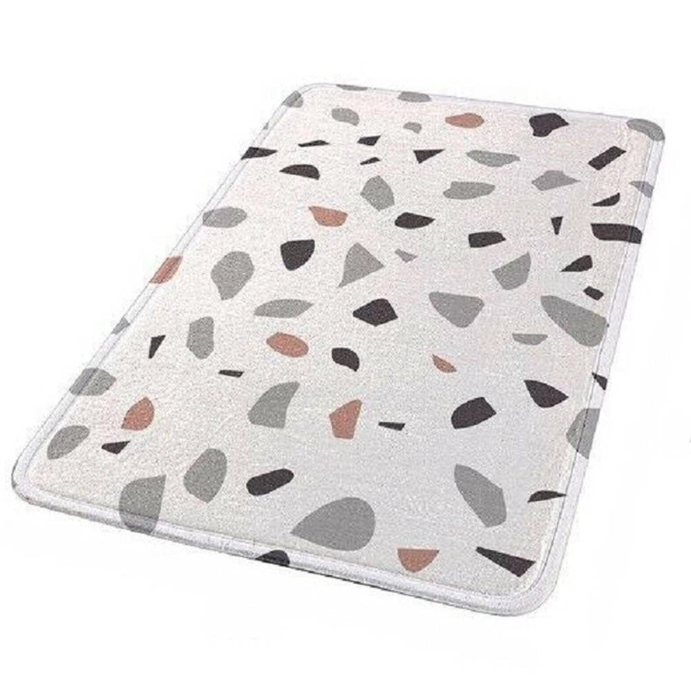 Trade Shop - Tappeto Tappetino Per Bagno Arredo Casa Con Fantasia Geometrica 40 X 60 Cm 69832 -