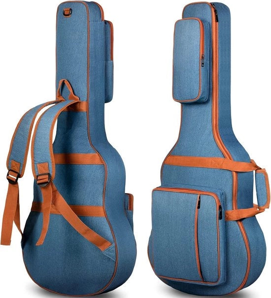 Borsa Acustica e Concerto Impermeabile per Chitarra - 9 mm Borsa in Pelle Spessa