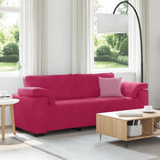 Divano a 3 Posti Rosso Vino 220x77x82 cm in Velluto 4105281