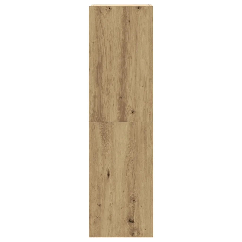 Set Mobile TV 5 pz Montato a Parete Rovere in Legno Multistrato