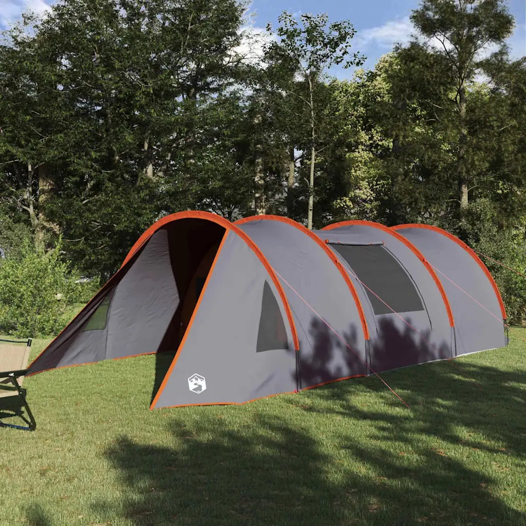 Tenda tunnel per 4 persone 4 persona Grigio e arancione 42004040