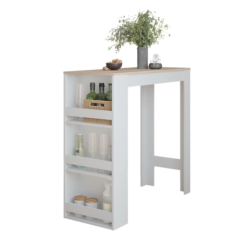 Vicco Tavolo da bar Bianco/Sonoma 45 x 110 cm