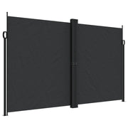 Tenda da Sole | Tenda parasole Laterale Retrattile Nera 200x1200 cm
