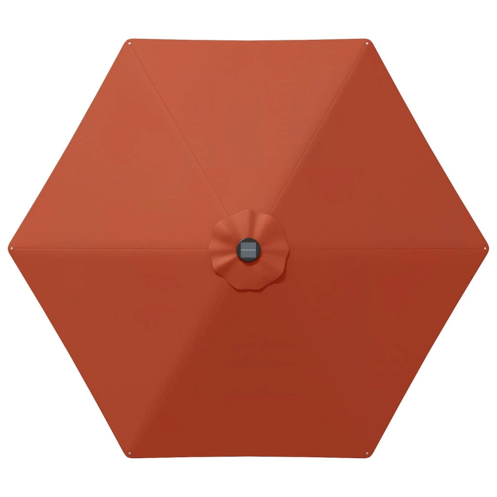 Parasol da Giardino con Luci LED 270 x 270 cm Poliestere 42036261