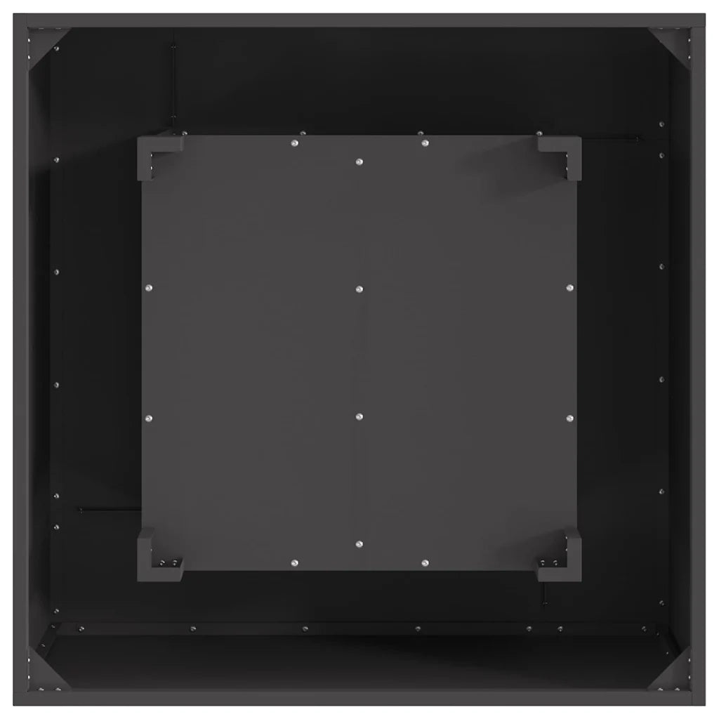 Focolare Nero 80 x 80 x 40 cm Acciaio CFW6166731