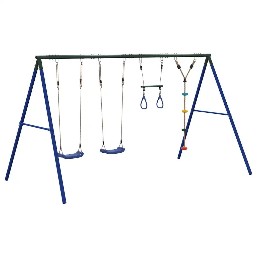 vidaXL Set Gioco da Esterno con Altalene Trapezio e Altalena a Disco