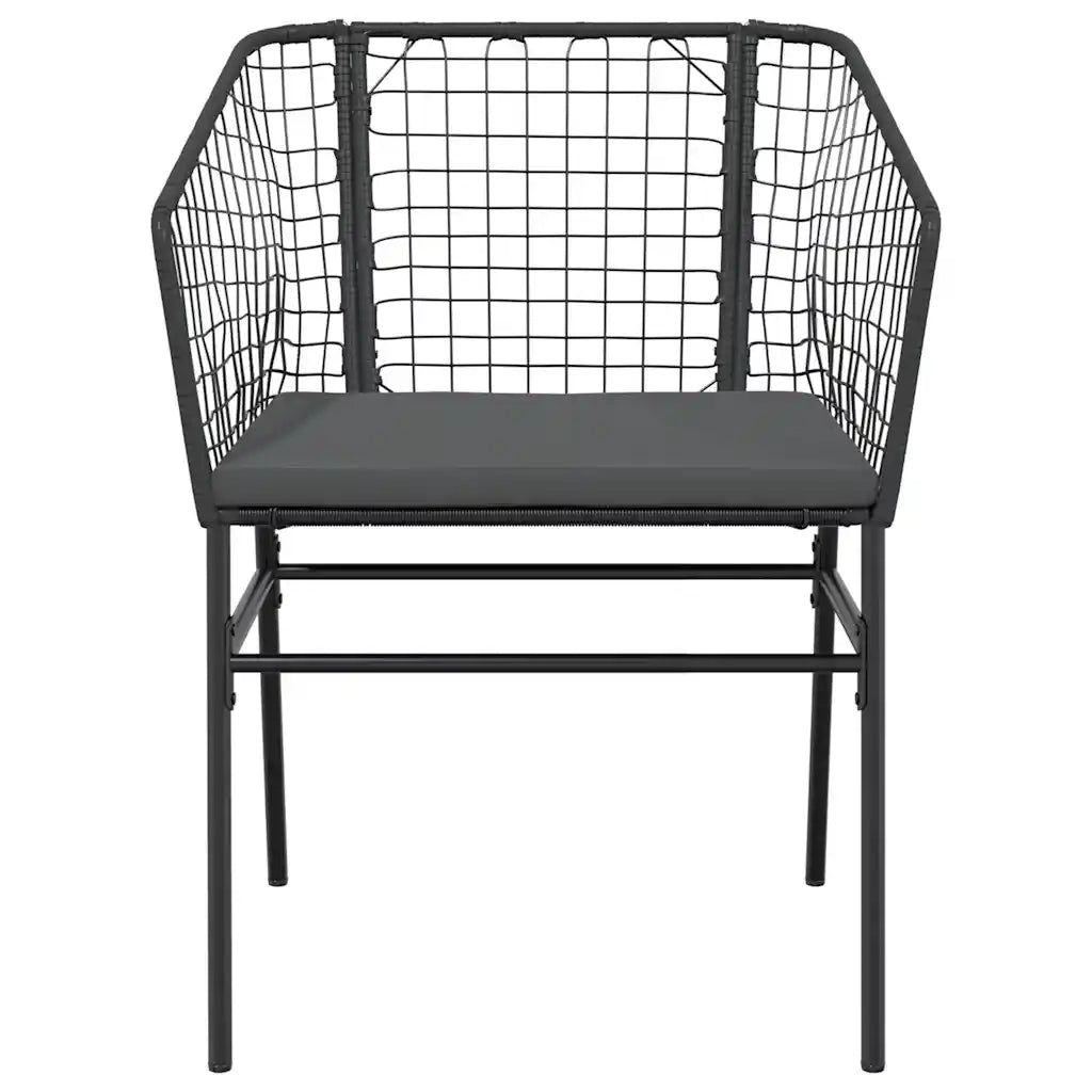 vidaXL Set da Pranzo da Giardino 9 pz con Cuscini Polyrattan Vetro