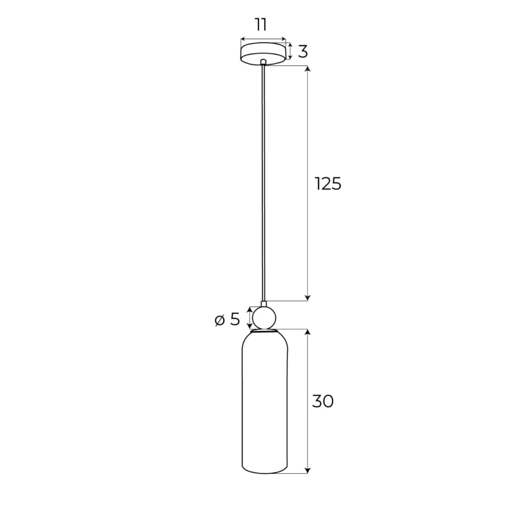 Lampada a sospensione Campanila vetro ambra E27 Maxlight