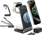 Stazione di Ricarica 3 in 1 - Ricarica per Telefono e Orologio - Compatibile con iPhone Watch/AirPods Stazione di Ricarica