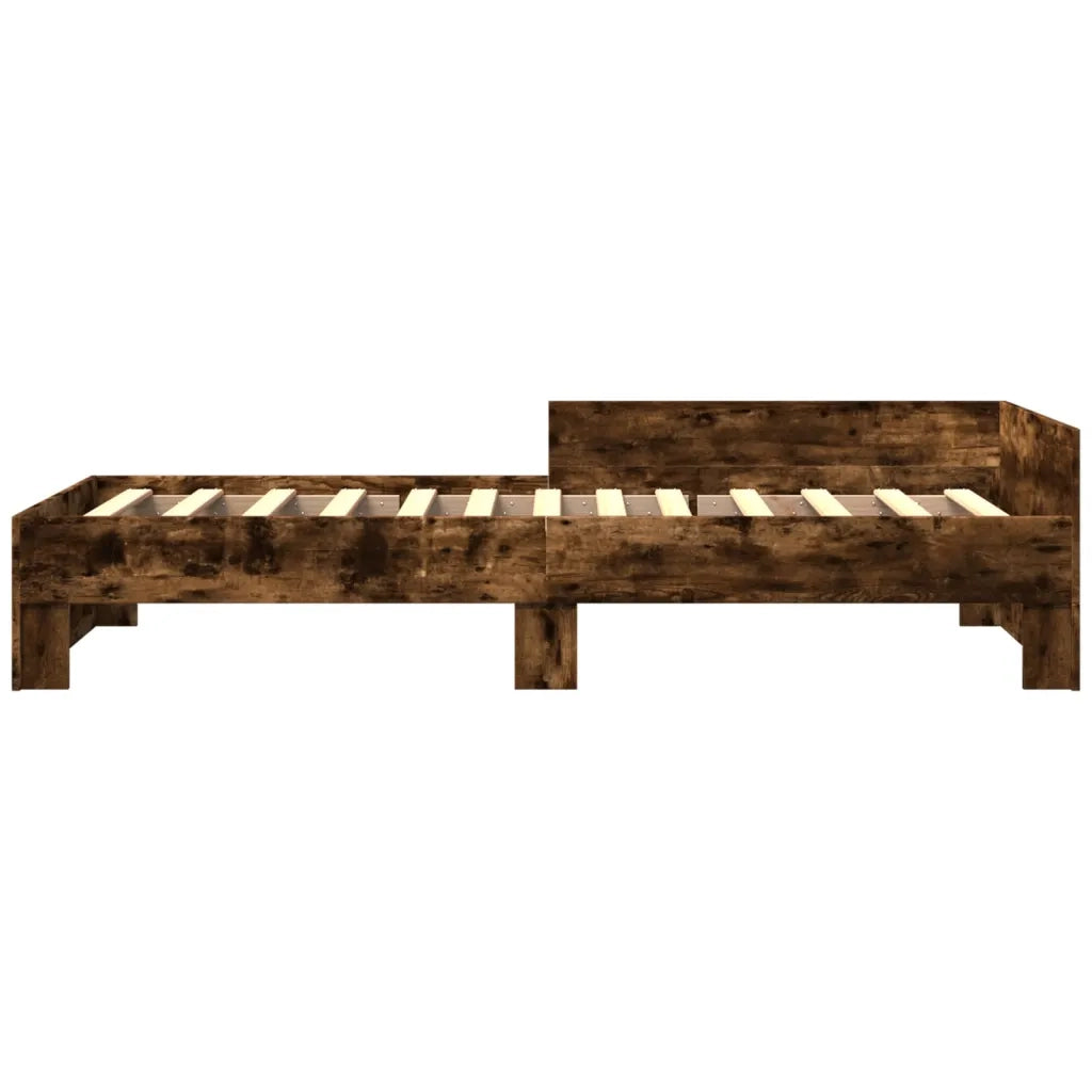 Giroletto senza Materasso Rovere Fumo 75x190 cm in Truciolato 849597