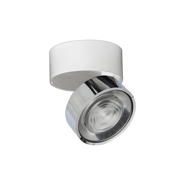 Hole Applique/Plafoniera LED 7W 3000K CRI90 38° IP20 Cromo - Rossini Group | Illuminazione da parete o soffitto orientabile di design