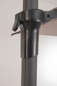 Ombrellone da Giardino Ø330x244 cm in Acciaio Rica Grigio