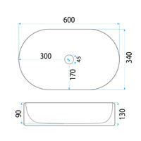 Lavabo Da Appoggio Rea Vanda 61