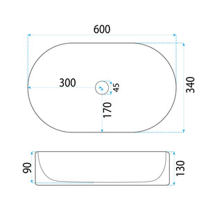 Lavabo Da Appoggio Rea Vanda 61