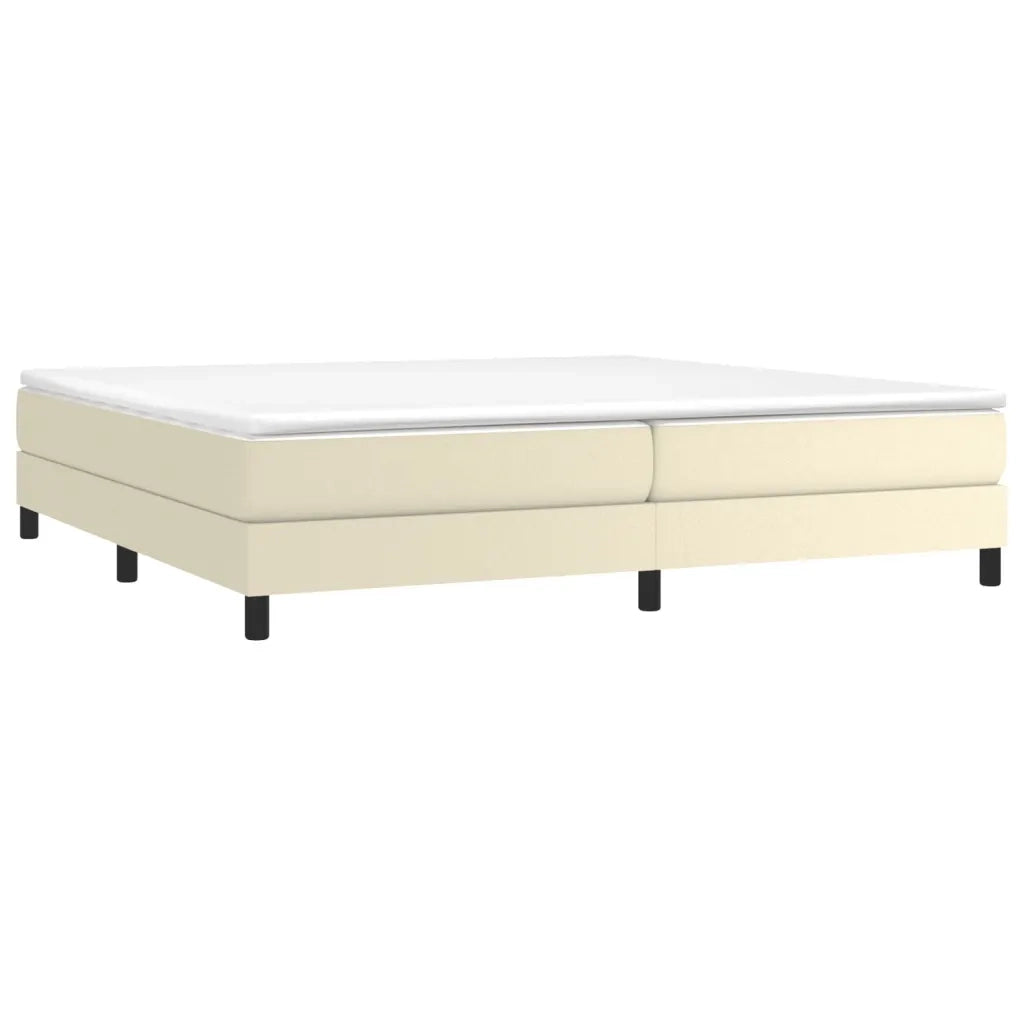Giroletto a Molle con Materasso Crema 200x200 cm in Similpelle 3144281