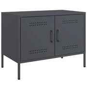 Mobile TV multimediale mensola TV credenza TV sala da pranzo soggiorno camera da letto antracite 68 x 39 x 50,5 cm acciaio antracite 02_0026403
