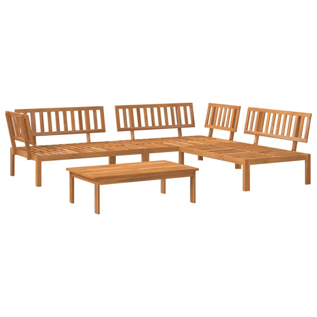 Set Divano Pallet da Giardino 4 pz in Legno Massello di Acacia 3209436