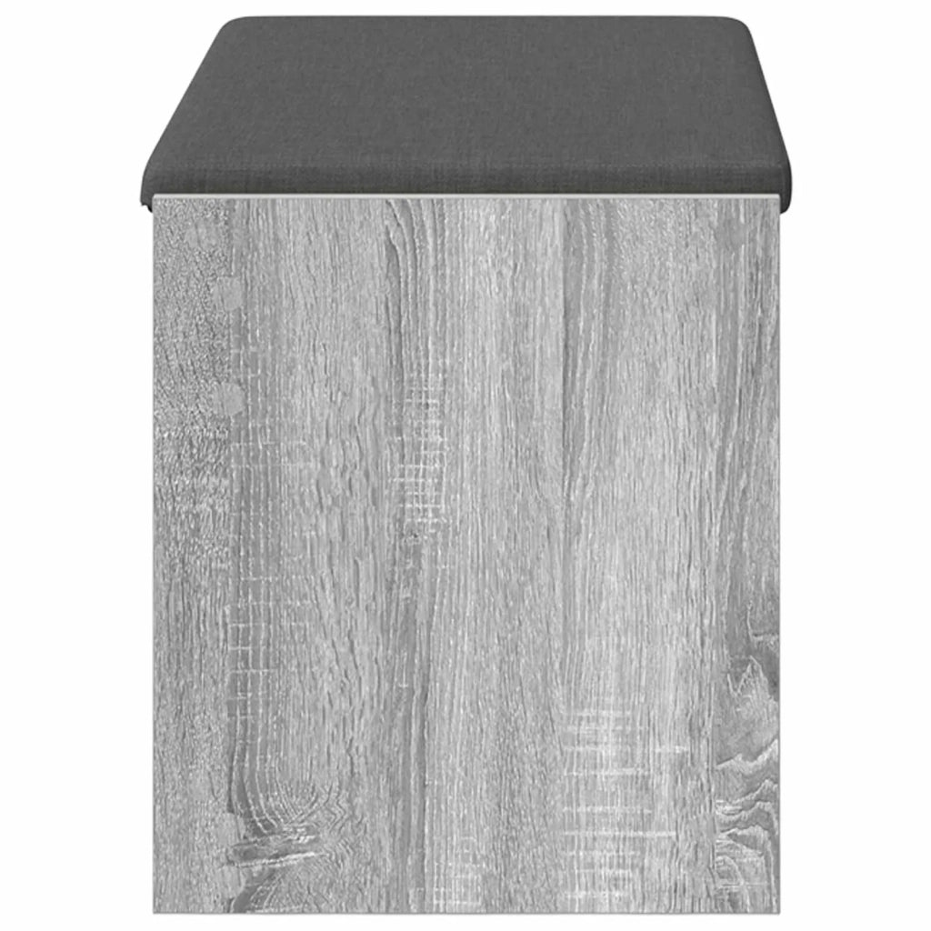 Panca per ingresso con cuscino Sonoma grigia 83 x 38 x 45 cm