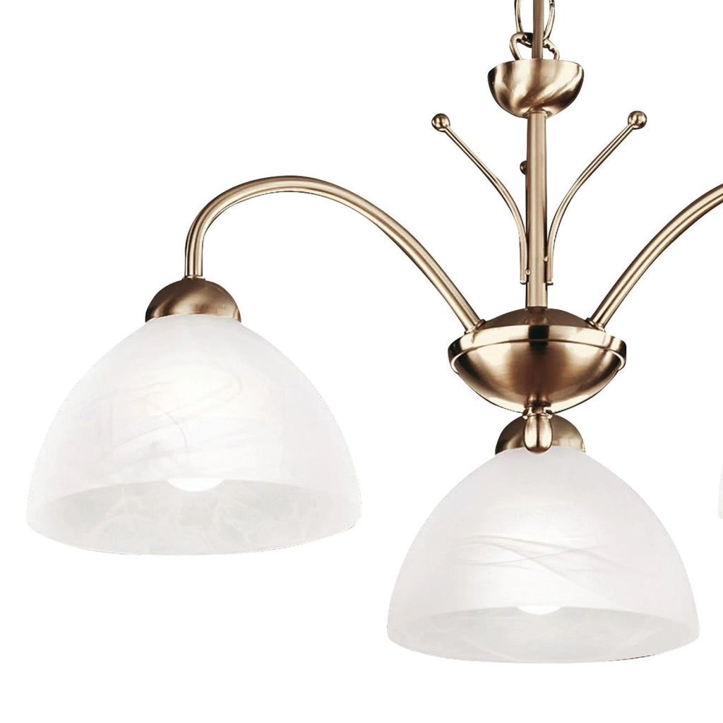 Lampadario Contemporaneo Milanese Acciaio Adjustable Vetro 3 Luci E14