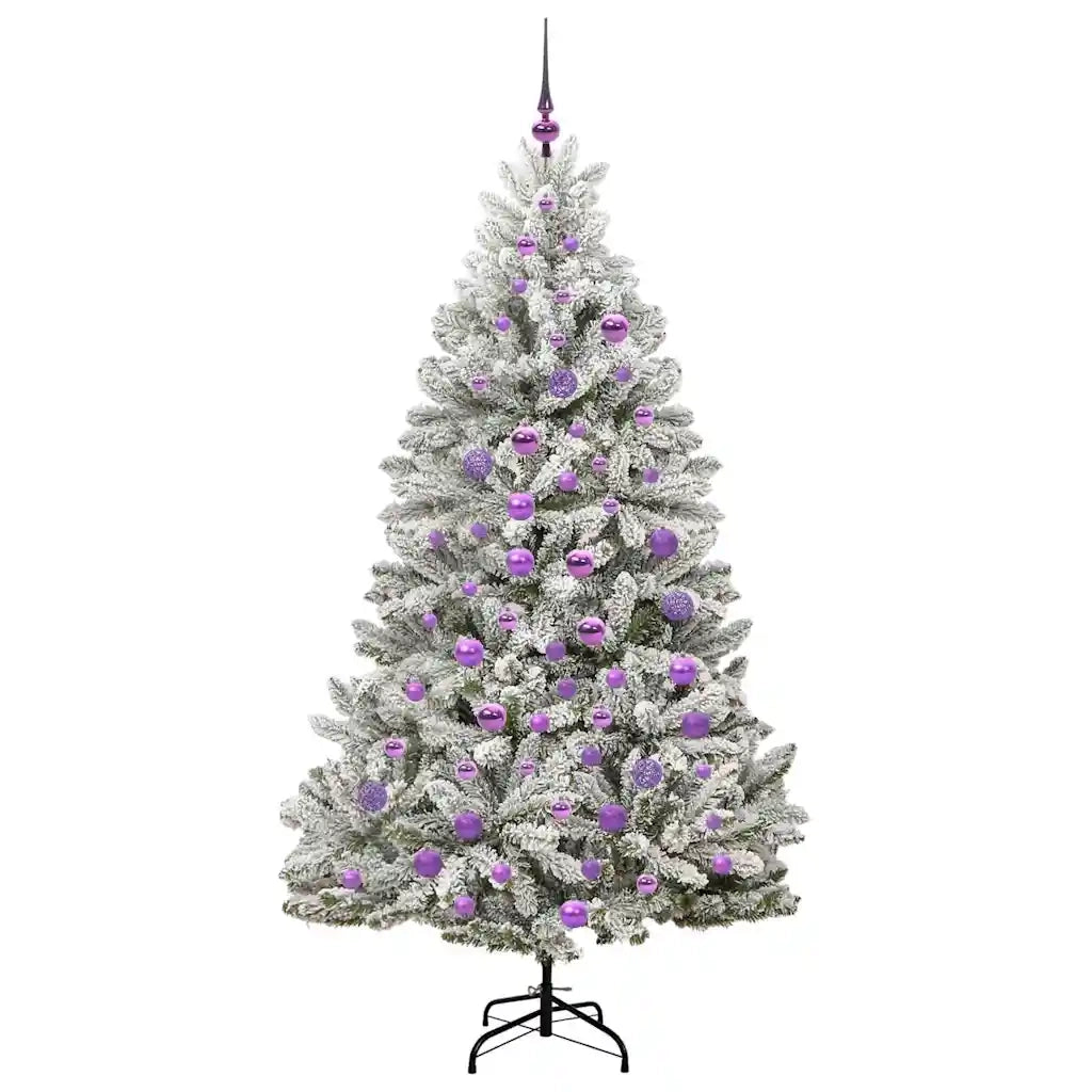 Albero di Natale artificiale con 300 LED Verde e Bianco 180 cm 3395754