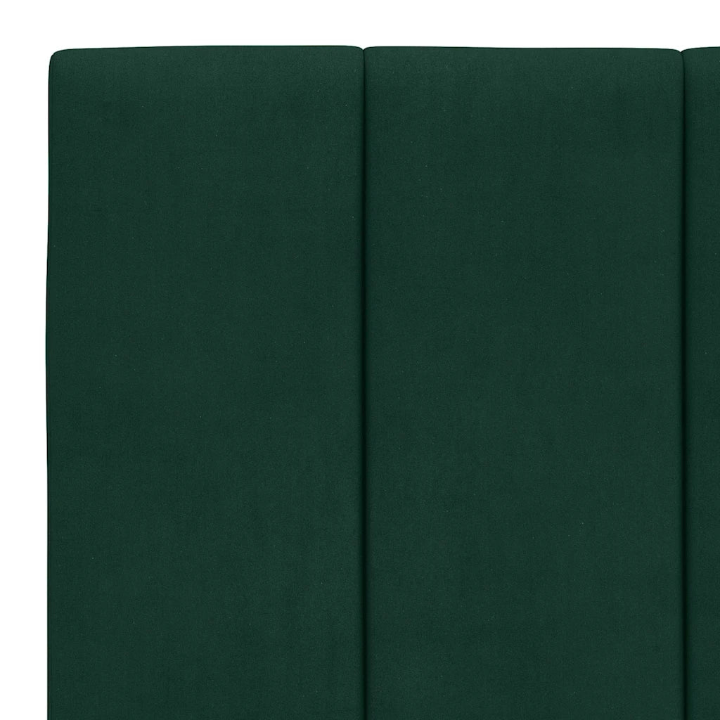 Cuscino Testiera Hanko Verde Scuro 100 cm in Velluto 374658