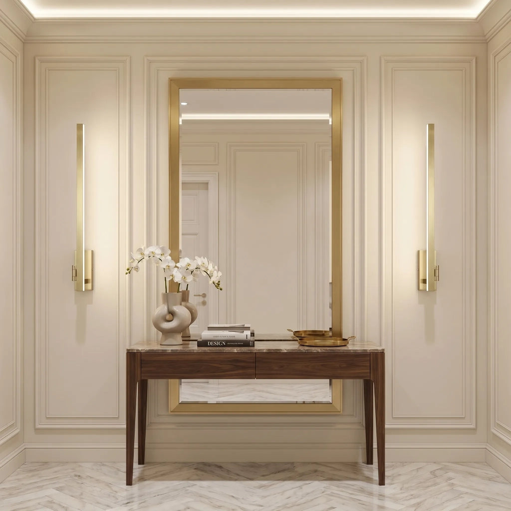Applique Da Bagno Led Swe033-1w 80cm Brush Gold