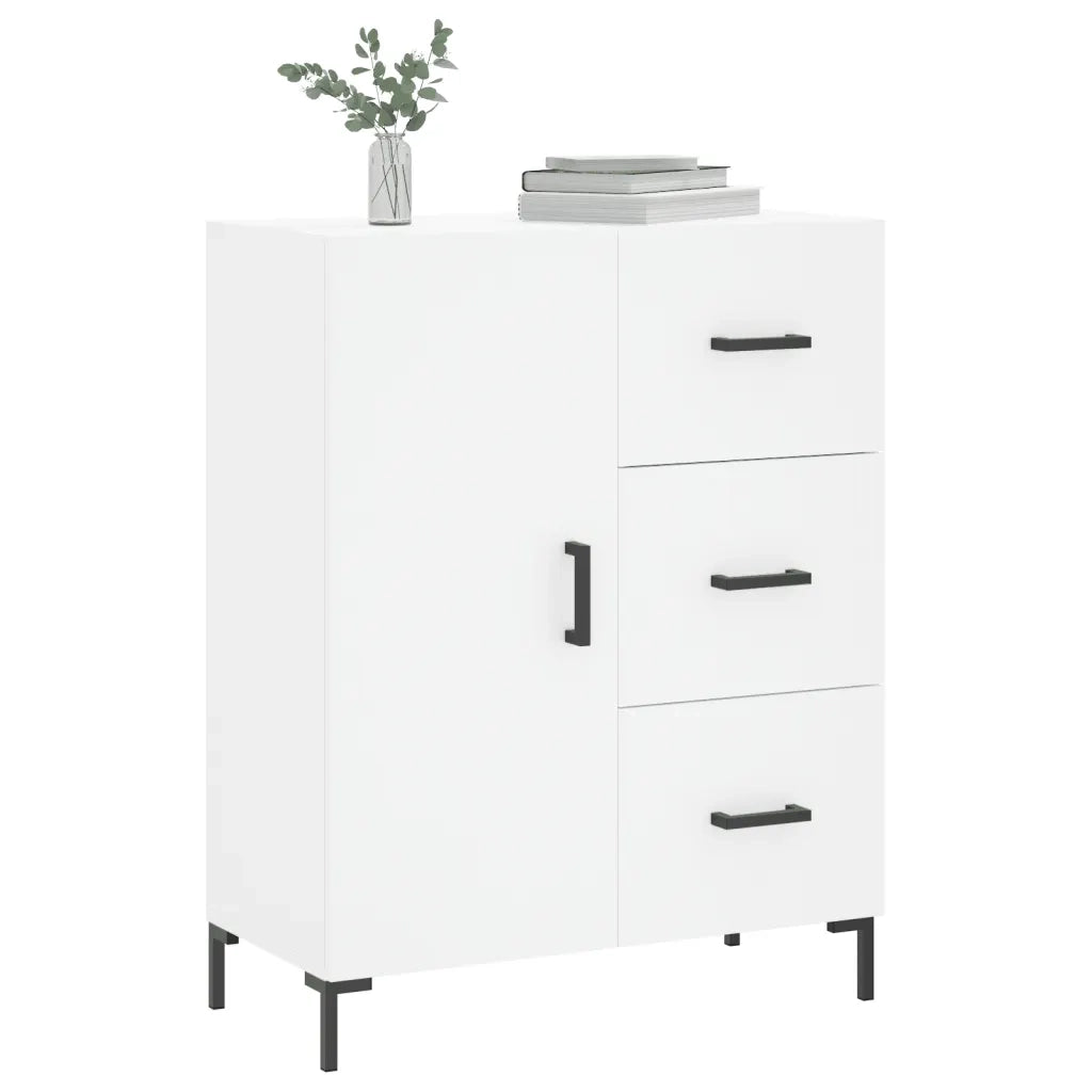 Credenza Bianca 69,5x34x90 cm in Legno Multistrato 827916