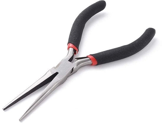 Strumento per la fabbricazione di gioielli - Manicotto per gioielli in acciaio di carbonio - Lunga catena per manicotto - Ago per manicotto - Strumento di riparazione utile - 15 cm di lunghezza - Manicotto per gioielli