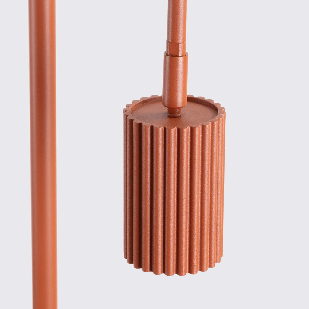 Lampada da terra KARBON 1 ocra rossa