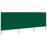 Paravento a 3 Pannelli in Tessuto 400x80 cm Verde CFW7449216