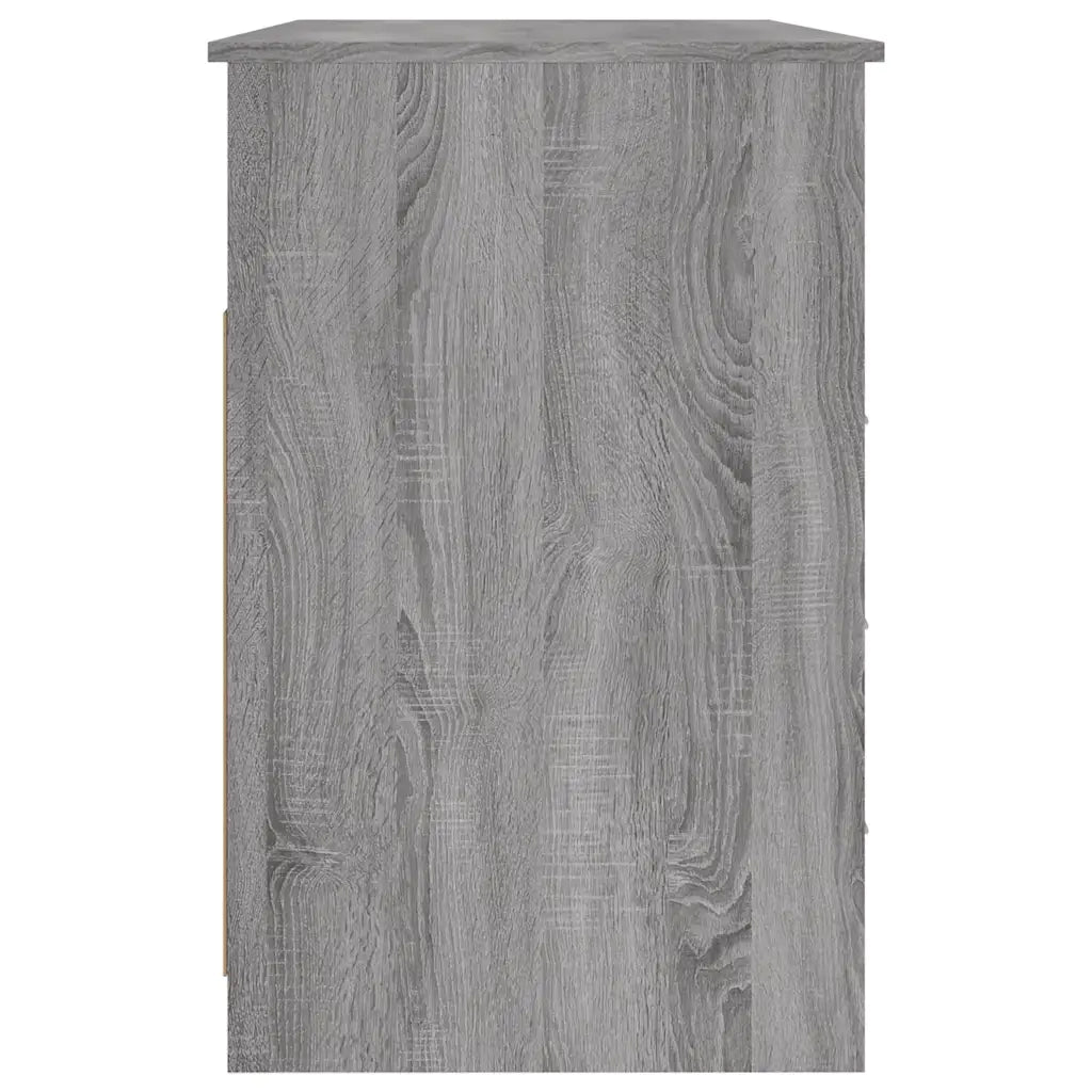 Scrivania Cassetti-Scrivanie per ufficio e studio Grigio Sonoma 102x50x76 cm Legno Multistrato