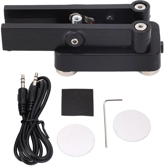 Tastiera Morse Codice a Doppia Piastra - CW Keyer - Codice Morse - Materiale ABS - Installazione Facile - Costruzione Robusta - Base Magnetica Superiore - Tastiera Morse
