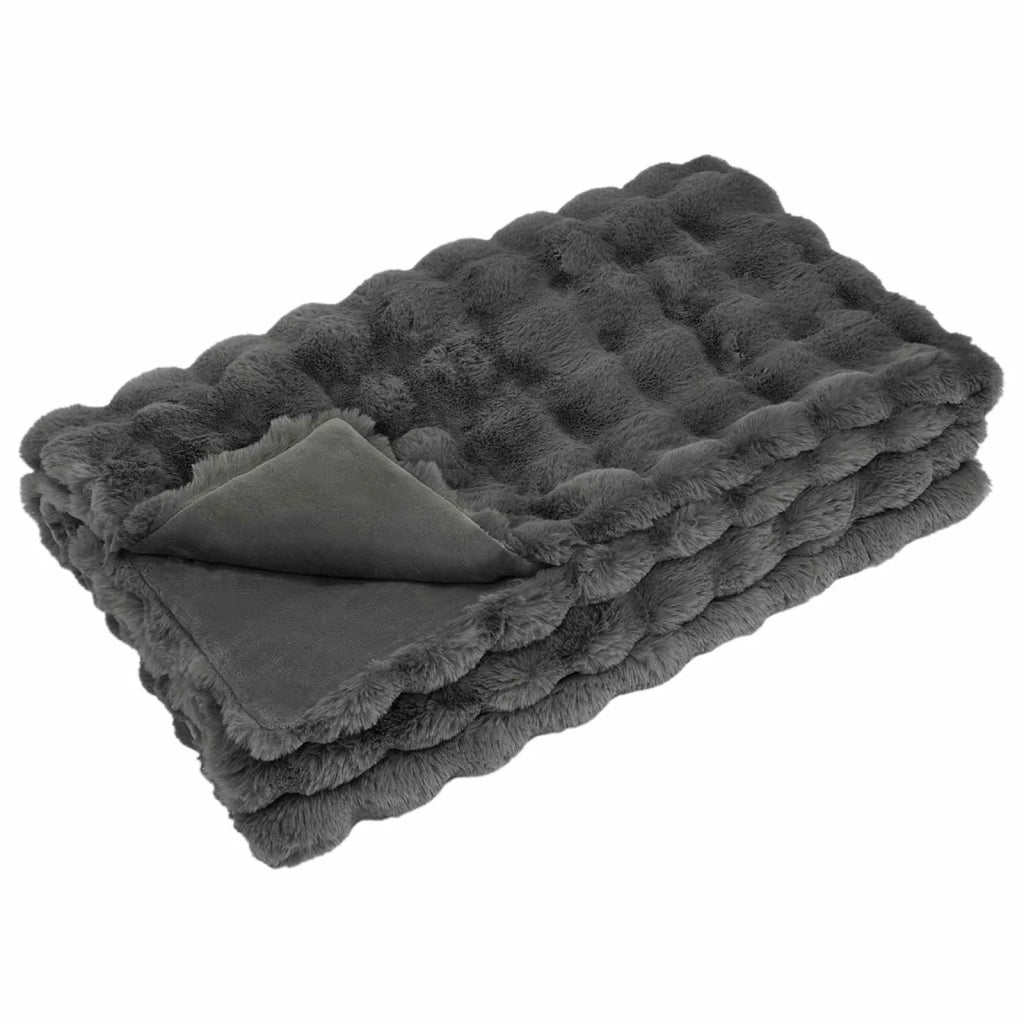Coperta antiscivolo in finta di coniglio Olite 4 pcs Poliestere