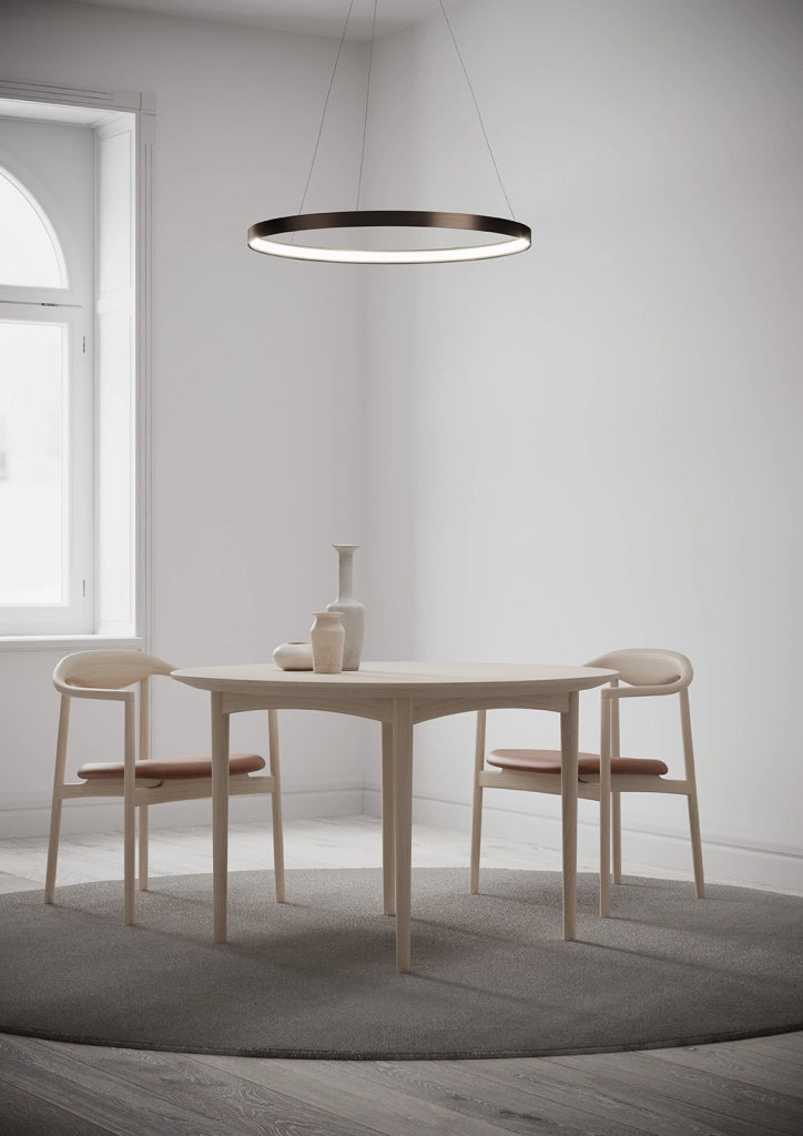 ANELLO LAMPADARIO A SOSPENSIONE BRONZO SPAZZOLATO DIAM.109cm 3000K 4258LM 65W