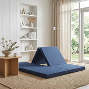 Divano Letto Pieghevole 140 x 67 x 45 cm Blu 900273