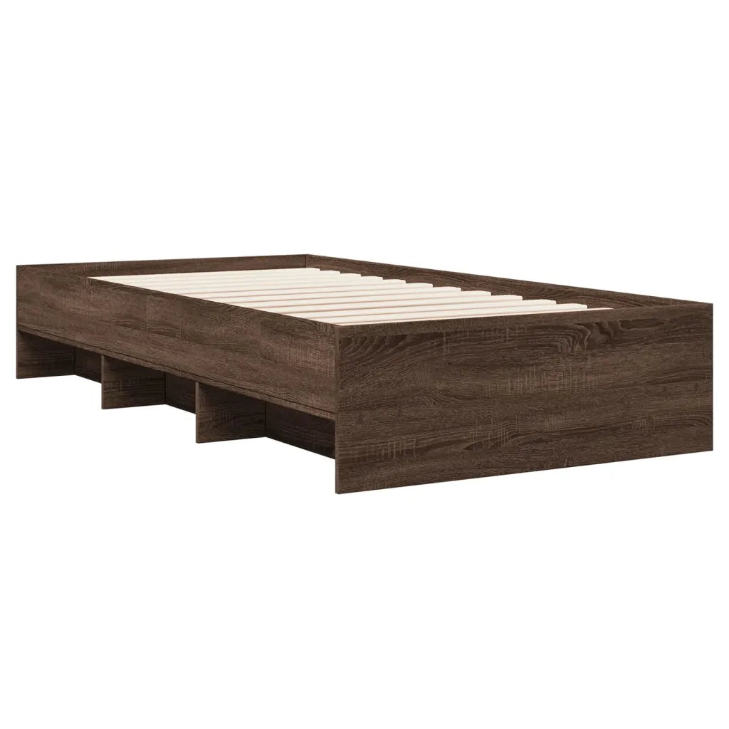 Giroletto senza Materasso Rovere Marrone 90x200cm in Truciolato 3295680
