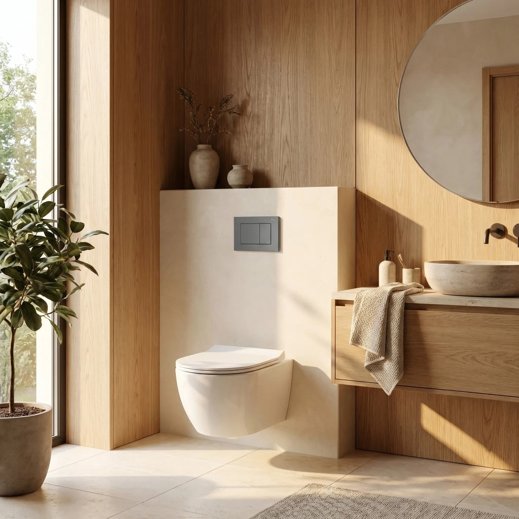 Set Telaio Da Incasso Per Wc Slim 024n Con Pulsante J Titan