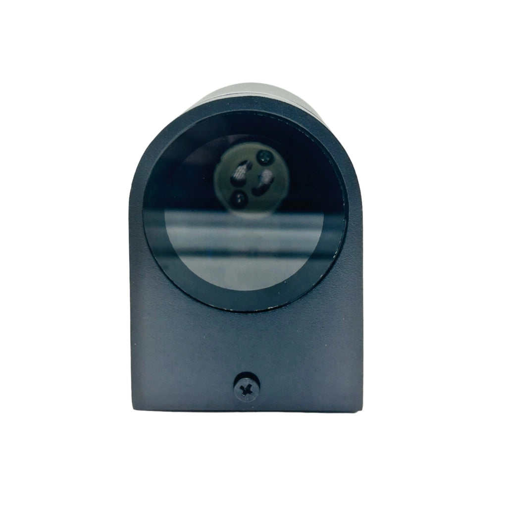 Applique lampada da parete per esterno nera con attacco per lampadine GU10