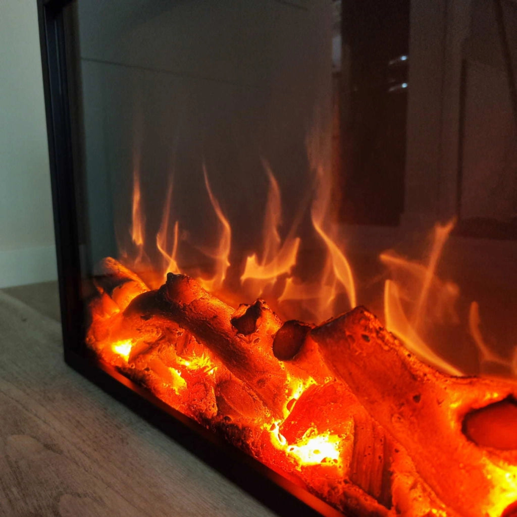 Bruciatore Elettrico Fuego Inserto Elettrico Per Caminetto 1500w Nero