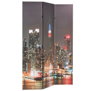 Divisorio Ambienti | Divider per stanze | Paravento Pieghevole 120x170 cm Stampa New York di Notte