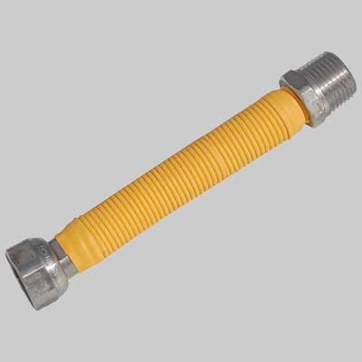 FLESSIBILE INOX RIVESTITO PER GAS MF  1 300  600 mm     MADE IN ITALY