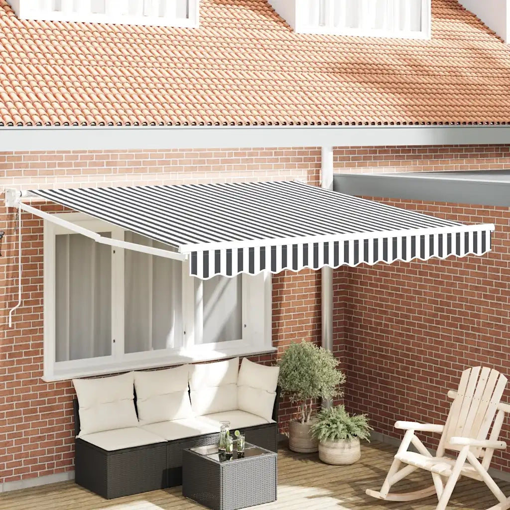 Tenda retrattile Giallo con Cornice Bianca 3 x 2,5 m 3216113
